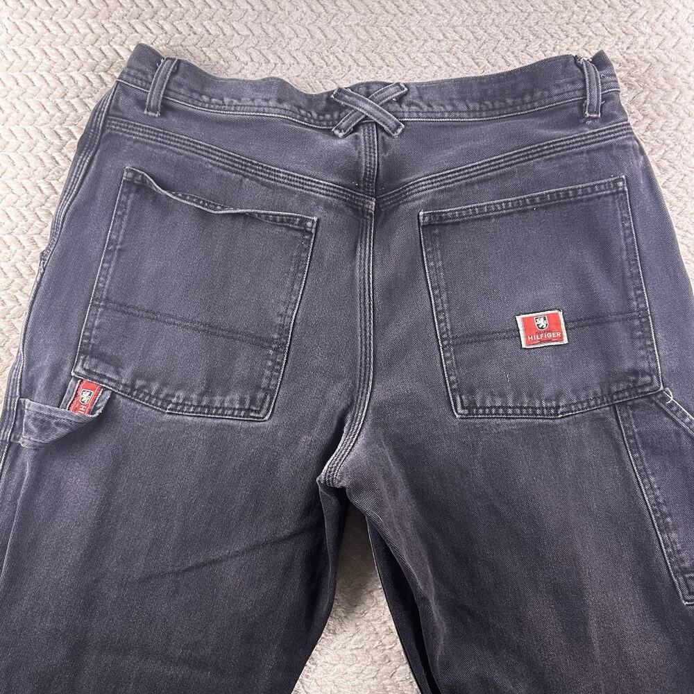 Vintage Tommy Hilfiger‎ Jeans Mens 36x32 Carpenter Baggy Wide Skater Y2K 90s - Picture 15 of 16